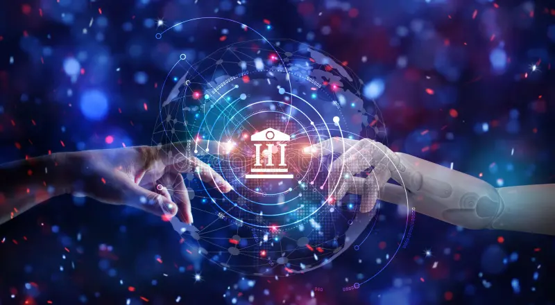 abstract-hands-robot-human-touching-global-virtual-network-connection-future-interface-machine-learning-financial-148214223